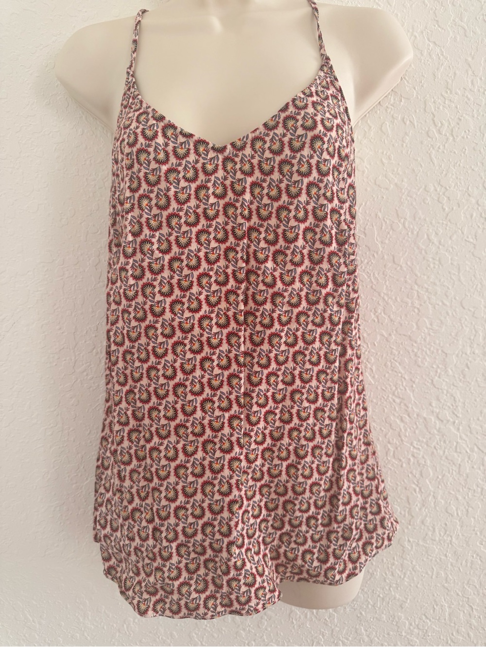 Cabi Floral Racerback Viscose Cami XS